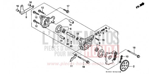 POMPE A HUILE XR250RT de 1996